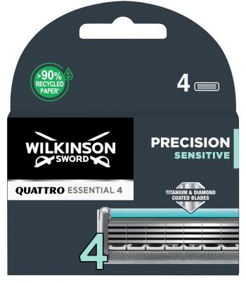 Wilkinson Sword Náhradná hlavica Quattro Essential Precision Sensitive 4 ks
