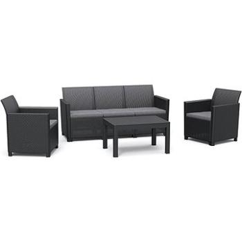 KETER - Súprava záhradného nábytku CLAIRE 5 SEATERS, grafit (252698)