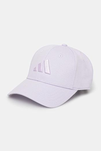 Šiltovka adidas BBALL CAP TONAL fialová farba, jednofarebná, JC8880