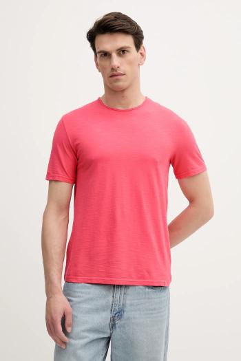 Bavlnené tričko United Colors of Benetton pánske, béžová farba, jednofarebné, 3JE1J19A5