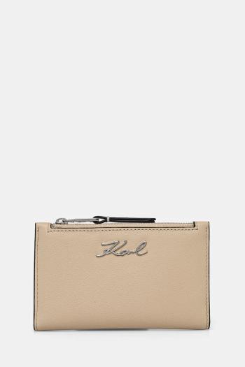 Peňaženka Karl Lagerfeld dámska, béžová farba, A1W32104