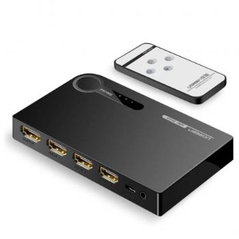 Ugreen HDMI - 3x HDMI Switch 3D 4K, IR, čierny (40234)