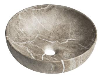 SAPHO - RONDANE keramické umývadlo na dosku priemer 41cm, breccia marmor AR435BM