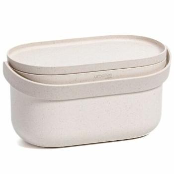 Plastia Nádoba na bioodpad s rámčekom a vreckami, béžová s kávovou sedlinou, 3,1 l