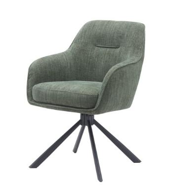 Jedálenská stolička Unique Furniture SELECT zelená polyester 51140005