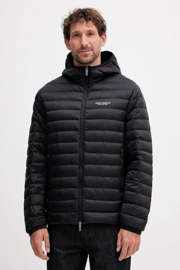 Páperová bunda Armani Exchange čierna farba, prechodná, XM001577 AF16927