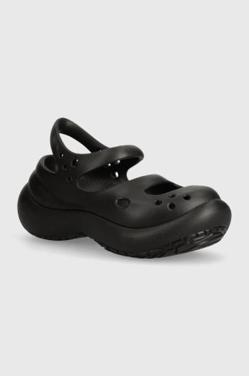 Sandále Crocs Phaedra dámske, čierna farba, na platforme, 209560