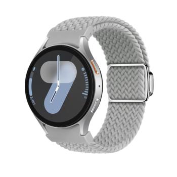 BRAIDED Nylonový remienok pre Samsung Galaxy Watch 7 (40 / 44 mm) LIGHT GREY