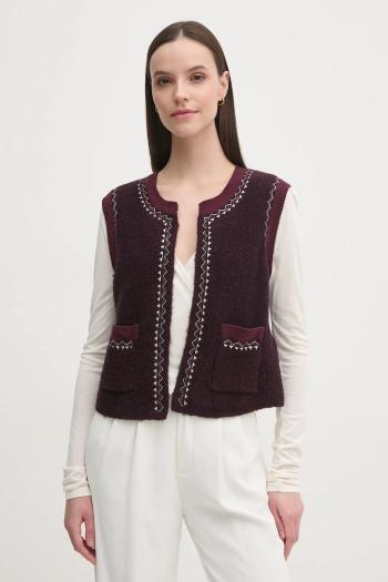Blúzka s prímesou kašmíru United Colors of Benetton béžová farba, jednofarebná, 3R0KD401J