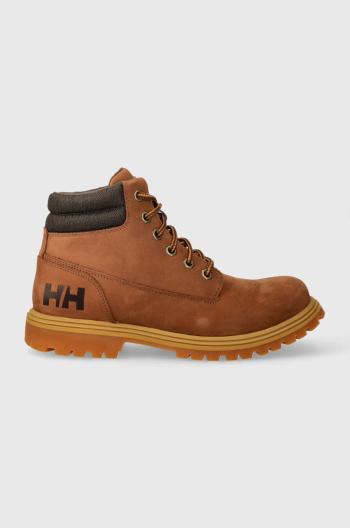 Kožené workery Helly Hansen 11424-990, pánske, žltá farba