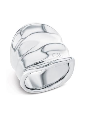 Calvin Klein Masívny oceľový prsteň Elemental 35000645 58 mm