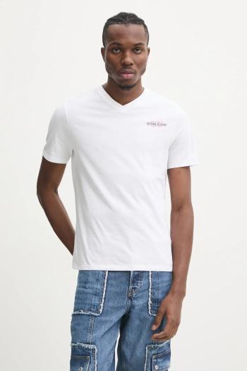 Tričko Guess Jeans pánske, biela farba, s potlačou, M4YI50 K8HM0