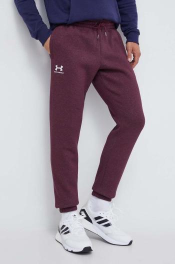 Tepláky Under Armour bordová farba, jednofarebné, 1373882