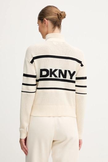 Kardigán Dkny béžová farba, DP5R0756