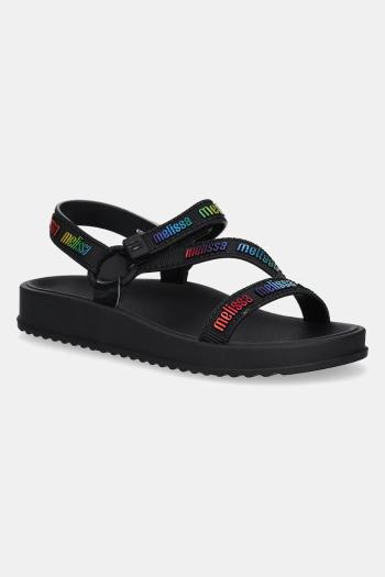 Detské sandále Melissa STRIPES M LOVER INF čierna farba, M.35958