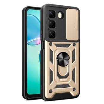RING CAMERA Kryt s držiakom pre Infinix Hot 50 / Hot 50 5G zlatý