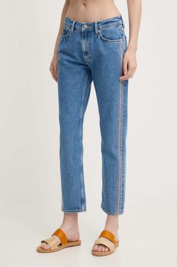 Rifle Pepe Jeans STRAIGHT JEANS MW CRAFT dámske, vysoký pás, PL204719