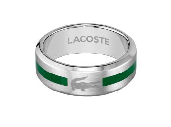 Lacoste Originálny pánsky oceľový prsteň Stencil 2040083 66 mm