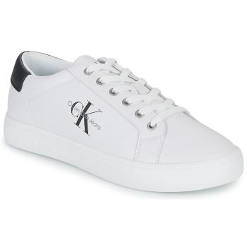 Calvin Klein Jeans  CLASSIC CUPSOLE LACEUP LOW LTH  Nízke tenisky Biela