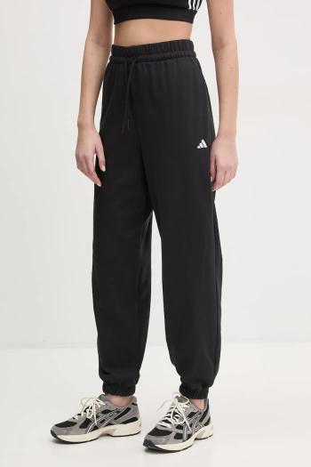 Tepláky adidas Essentials dámske, čierna farba, jednofarebné, JD7999