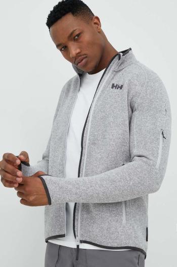 Športová mikina Helly Hansen Varde 2.0 šedá farba, melanžová, 49429