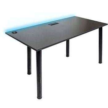 SYBERDESK 139 × 68 cm, LED, USB Port, čierny (IR-WDYS-6QIQ)