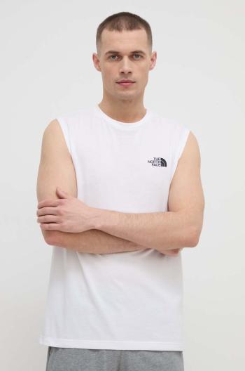 Tričko The North Face pánsky, biela farba, NF0A87R3FN41