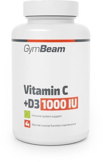 Vitamin GymBeam Vitamín C + D3 1000 IU, 90 tab.