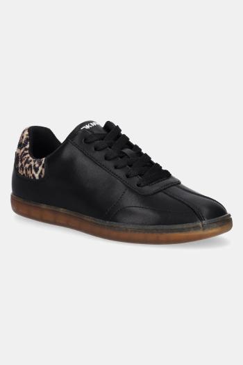 Kožené tenisky Dkny Seacliff dámske, čierna farba, K1567385