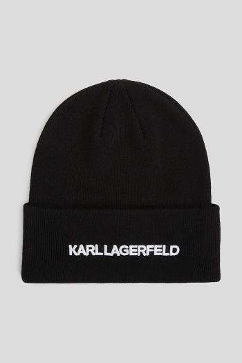 Čiapka Karl Lagerfeld čierna farba, A3W33143