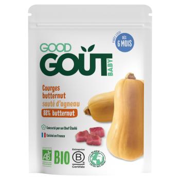 GOOD GOUT Maslová tekvica s jahňacím mäsom BIO 190 g
