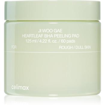 celimax Ji Woo Gae Heartleaf BHA Peeling Pad exfoliačné vankúšiky s upokojujúcim účinkom 60 ks