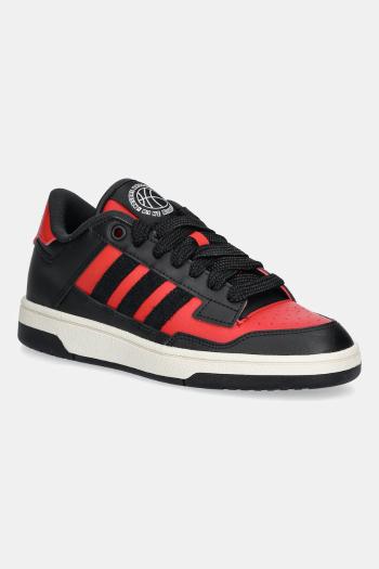 Detské tenisky adidas Originals RAPID COURT LOW čierna farba, JR1020