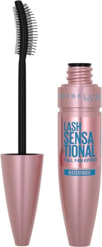 Szempillaspirál MAYBELLINE NEW YORK Lash Sensational Waterproof Mascara Black (9,5 ml)