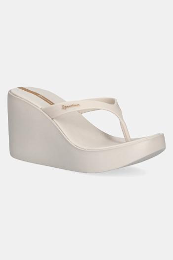 Šľapky Ipanema HIGH FASHION béžová farba, na kline, 83626-BD952