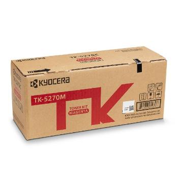 Kyocera originál toner TK-5270M, magenta, 6000str., 1T02TVBNL0, Kyocera ECOSYS M6230cidn, M6630cidn, P6230cdn, O, purpurová