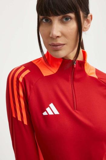 Tréningová mikina adidas Performance Tiro 24 Competition červená farba, vzorovaná, IS1647