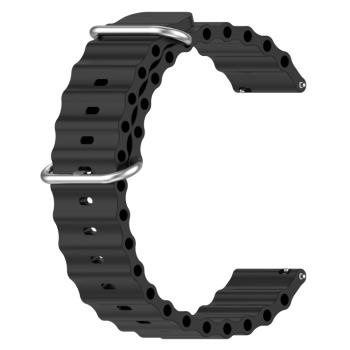 OCEAN Univerzálny silikónový remienok 22mm čierny