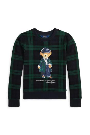 Detská mikina Polo Ralph Lauren čierna farba, vzorovaná, 313952154001