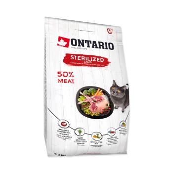 Ontario Cat Sterilised Lamb granule 2 kg