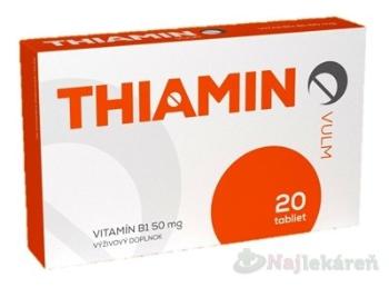 VULM THIAMIN vitamín B1 50 mg 20 ks