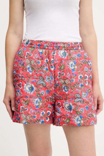 Šortky adidas Originals Liberty ružová farba, vzorovaná, vysoký pás, JW5196
