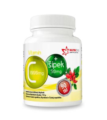 NUTRICIUS Vitamín C 1000 mg + šípka 50 mg 90 tabliet