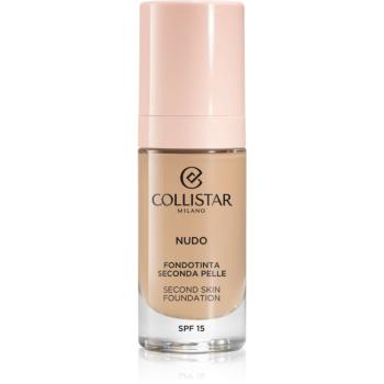 Collistar NUDO Second Skin Foundation SPF 15 rozjasňujúci hydratačný make-up s vyhladzujúcim efektom odtieň 2R Beige Rosato 30 ml