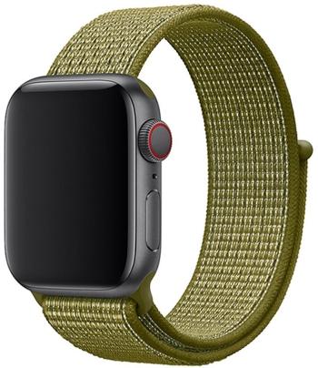 Szíj Eternico Airy Apple Watch 38mm / 40mm / 41mm - Green Fig and Brown edge