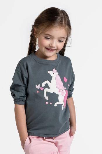 Tričko Coccodrillo zelená farba, NOSTALGIC MEADOW GIRL KIDS