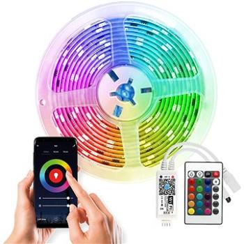 Solight WiFi Smart LED svetelný pás, RGB, 5 m, sada s adaptérom a diaľkovým ovládačom (WM57)