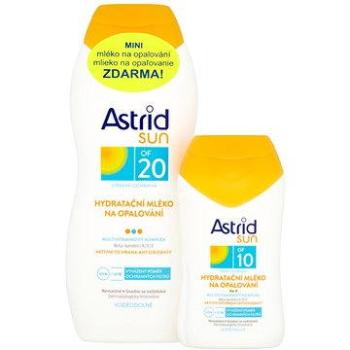 ASTRID SUN Hydratačné mlieko na opaľovanie SPF 20 200 ml + Hydratačné mlieko na opaľovanie SPF 10 10 (8592297001386)