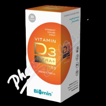 BIOMIN Vitamin D3 Ultra+ 7000 I.U. 30 tvrdých kapsúl