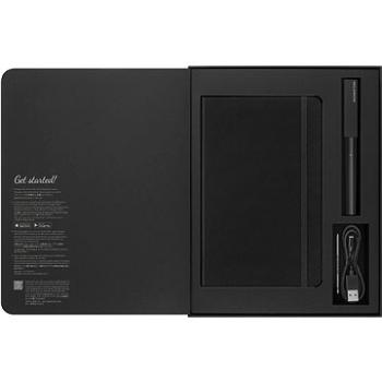 MOLESKINE Smart Writing Set, tvrdé dosky, linkovaný, čierny (SWSPEN3)